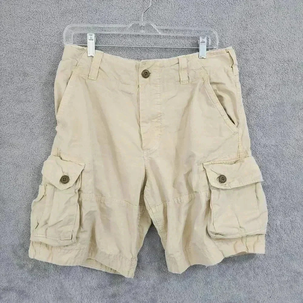 VTG Abercrombie & Fitch Women's Cargo Shorts Size 14 Distressed